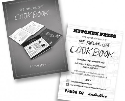 Parlour Cafe Cookbook invite