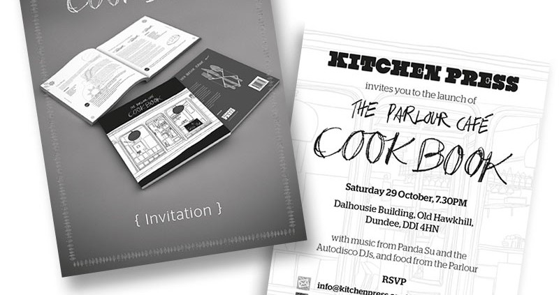 Parlour Cafe Cookbook invite