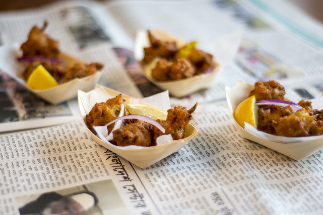 Dina Begum makes her lentil fritters