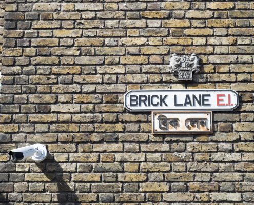 brick lane street sign