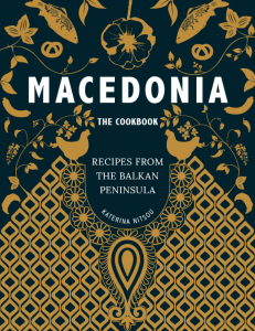 Macedonia The Cookbook cover