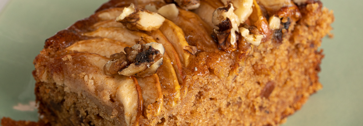 Date, Apple & Walnut cake