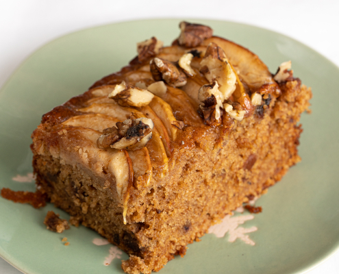 Date, Apple & Walnut cake